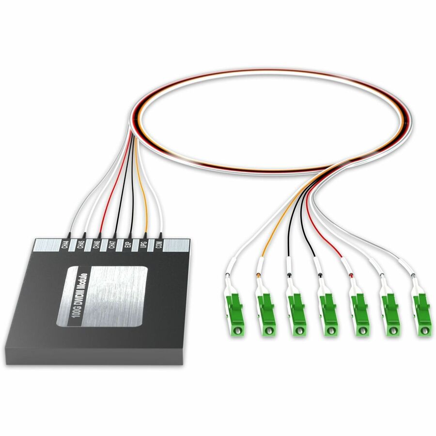 AddOn 4+2 Channel OSP DWDM Mux/Demux C44-C47 with Upgrade and Express Ports, LC/APC Connectors on 40in Single-Mode Pigtails