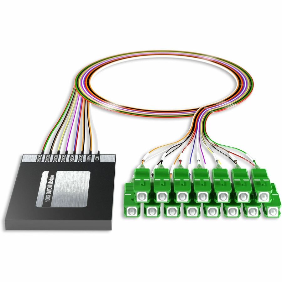 AddOn 12+2 Channel OSP DWDM Mux/Demux C16-C27 with Upgrade and Express Ports, SC/APC Connectors on 40in Single-Mode Pigtails