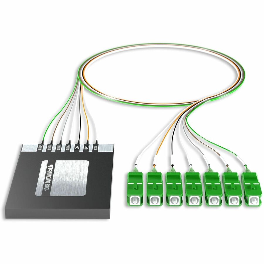 AddOn 4+2 Channel OSP DWDM Mux/Demux C32-C35 with Upgrade and Express Ports, SC/APC Connectors on 40in Single-Mode Pigtails