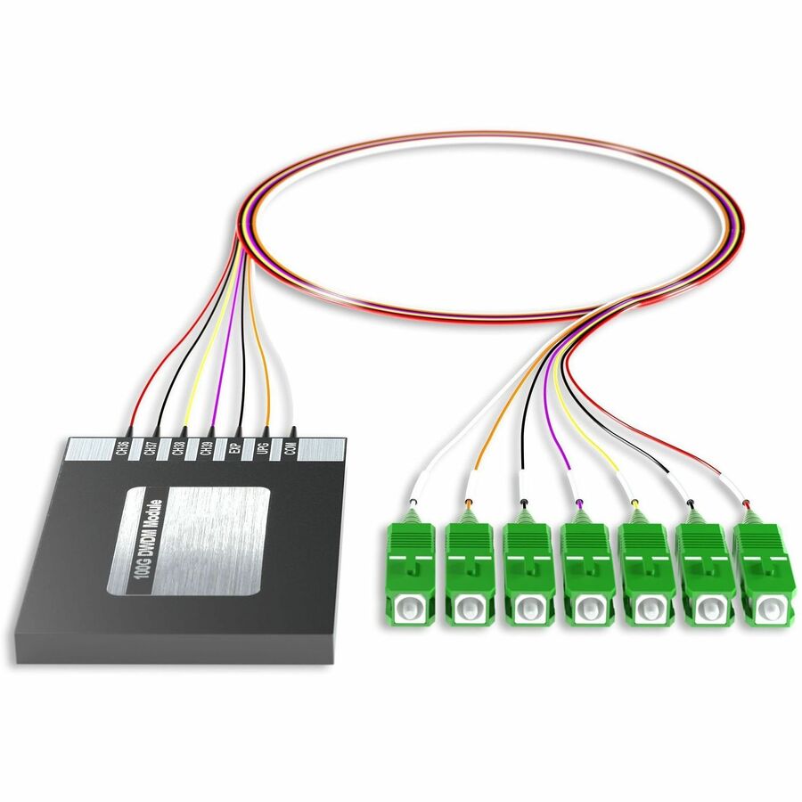 AddOn 4+2 Channel OSP DWDM Mux/Demux C36-C39 with Upgrade and Express Ports, SC/APC Connectors on 40in Single-Mode Pigtails