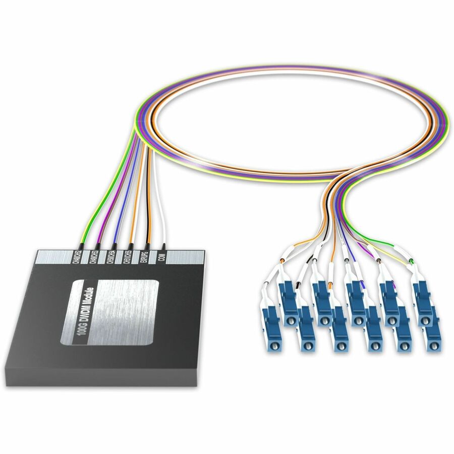 AddOn 8+2 Channel OSP DWDM Mux/Demux C48-C55 with Upgrade and Express Ports, LC/UPC Connectors on 40in Single-Mode Pigtails