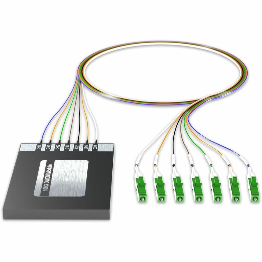 AddOn 4+2 Channel OSP DWDM Mux/Demux C60-C63 with Upgrade and Express Ports, LC/APC Connectors on 40in Single-Mode Pigtails