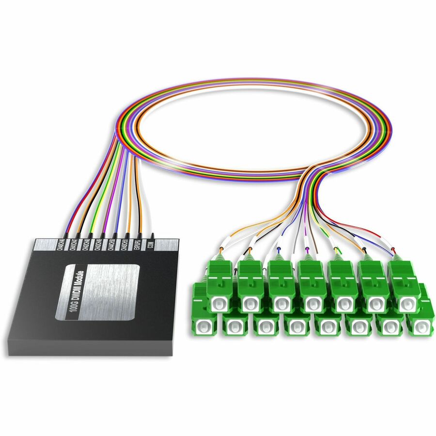 AddOn 12+2 Channel OSP DWDM Mux/Demux C40-C51 with Upgrade and Express Ports, SC/APC Connectors on 40in Single-Mode Pigtails