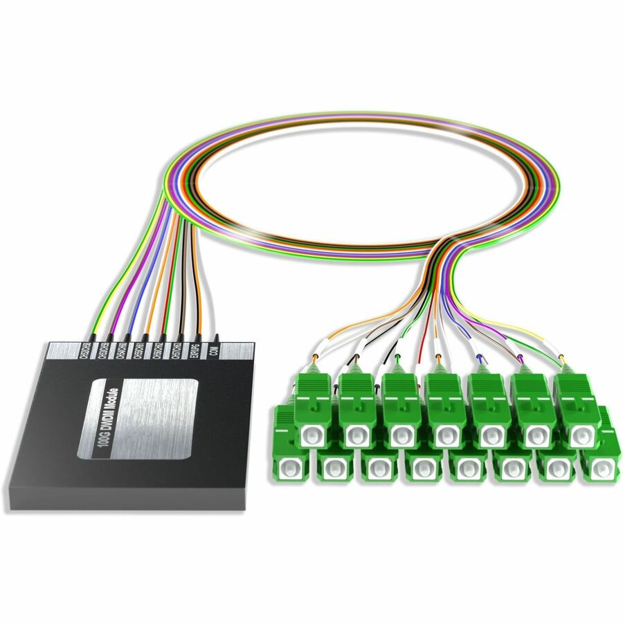 AddOn 12+2 Channel OSP DWDM Mux/Demux C52-C63 with Upgrade and Express Ports, SC/APC Connectors on 40in Single-Mode Pigtails