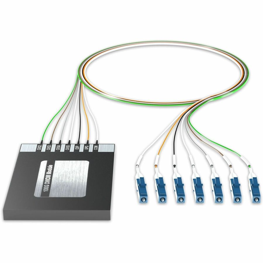 AddOn 4+2 Channel OSP DWDM Mux/Demux C32-C35 with Upgrade and Express Ports, LC/UPC Connectors on 40in Single-Mode Pigtails
