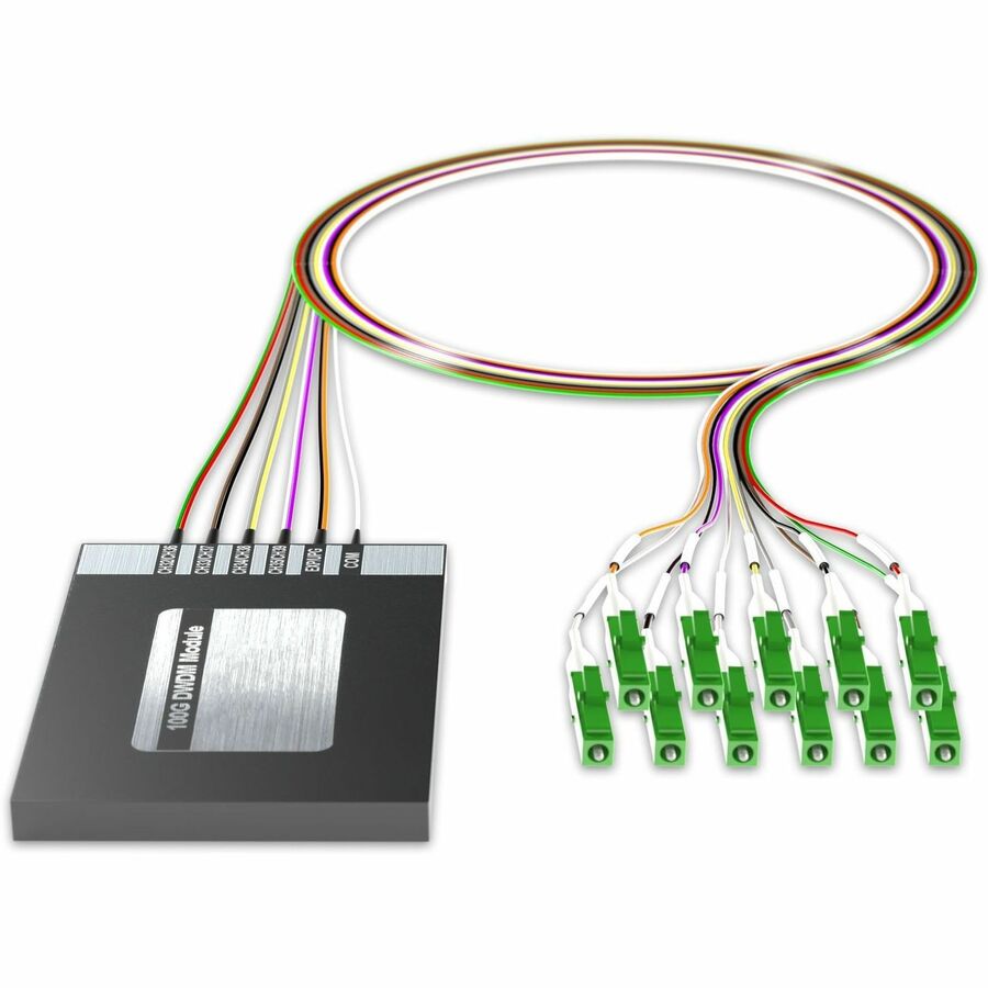 AddOn 8+2 Channel OSP DWDM Mux/Demux C32-C39 with Upgrade and Express Ports, LC/APC Connectors on 40in Single-Mode Pigtails