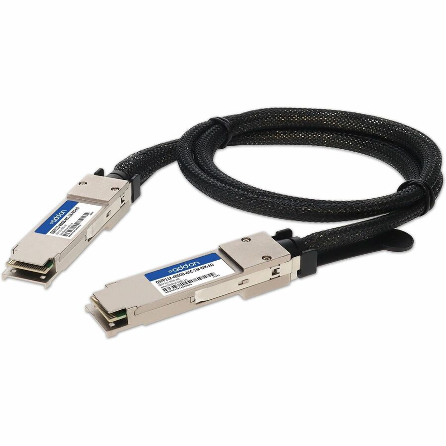 AddOn Mellanox Compatible TAA 400GBase-AEC QSFP112 to QSFP112 Active Electrical Cable (AEC, 1m, CMIS 5.2)