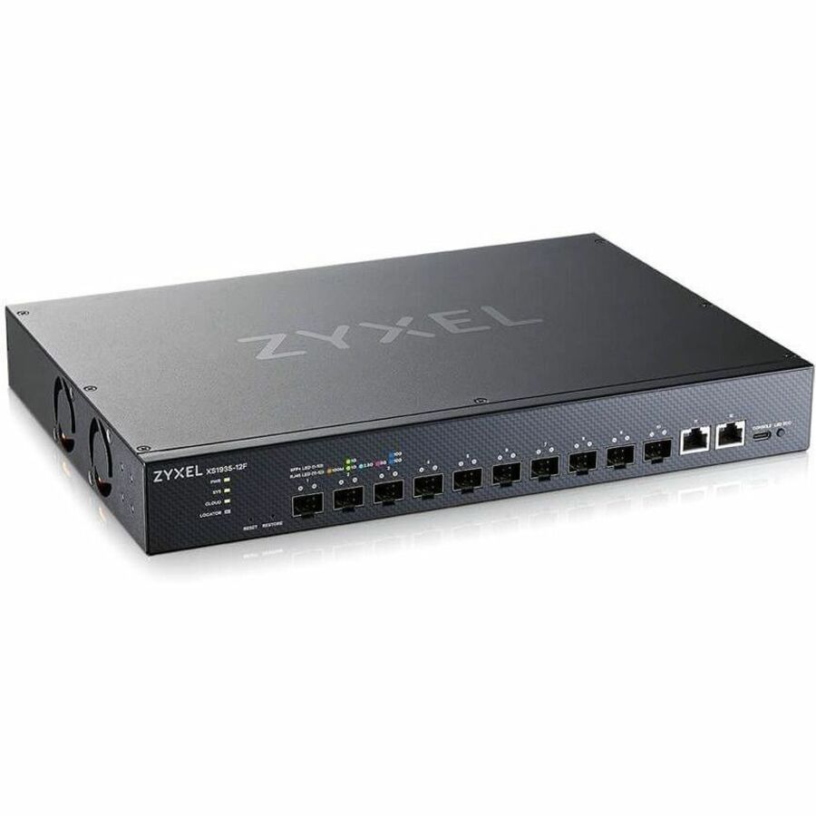 ZYXEL 10-port 10G Multi-Gig Lite-L3 Smart Managed Fiber Switch with 2 10G Uplink