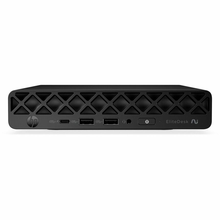 HP EliteDesk 8 G2i Desktop Computer - Intel Core Ultra 7 Series 3 356H - 32 GB - 512 GB PCI Express NVMe 5.0 SSD - Mini PC - Jack Black