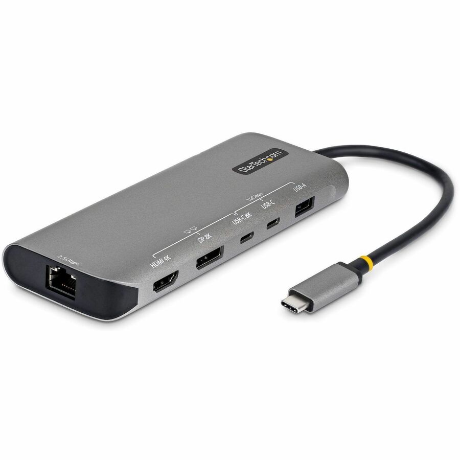 StarTech USB4 Multiport Adapter, Driverless Dual-4K for macOS and Windows, 140W Power Delivery Charging, 10Gbps Hub, 2.5GbE