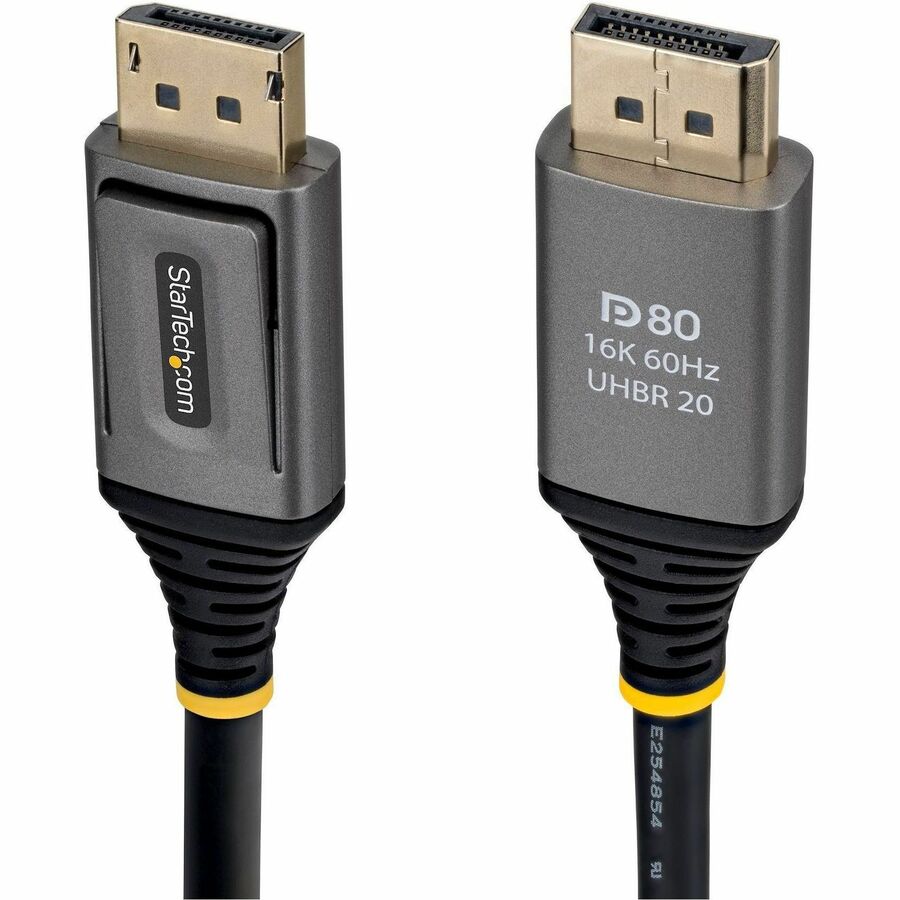 StarTech 1.5m DisplayPort 2.1 Cable, VESA Certified DP80 DisplayPort Cable, 10K/8K 60Hz, 16K 60Hz/8K 240Hz w/DSC 1.2a, DP 2.1 Cord