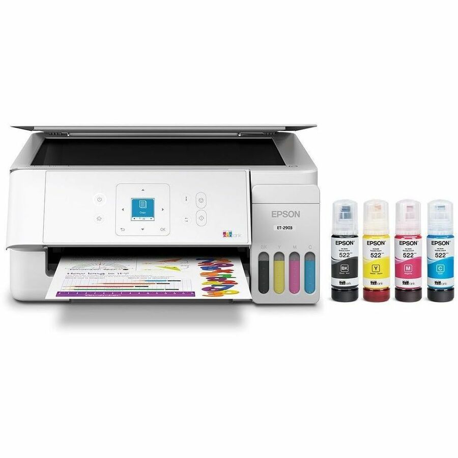 Epson ET-2903 Wired & Wireless EcoTank Inkjet Multifunction Printer - Color