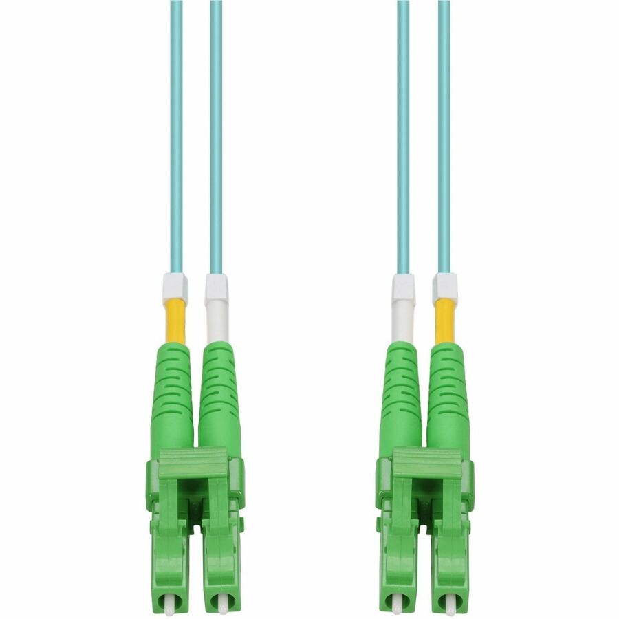 AddOn 5m ALC to ALC Aqua OM4 Duplex OFNR (Riser-Rated) Fiber Patch Cable