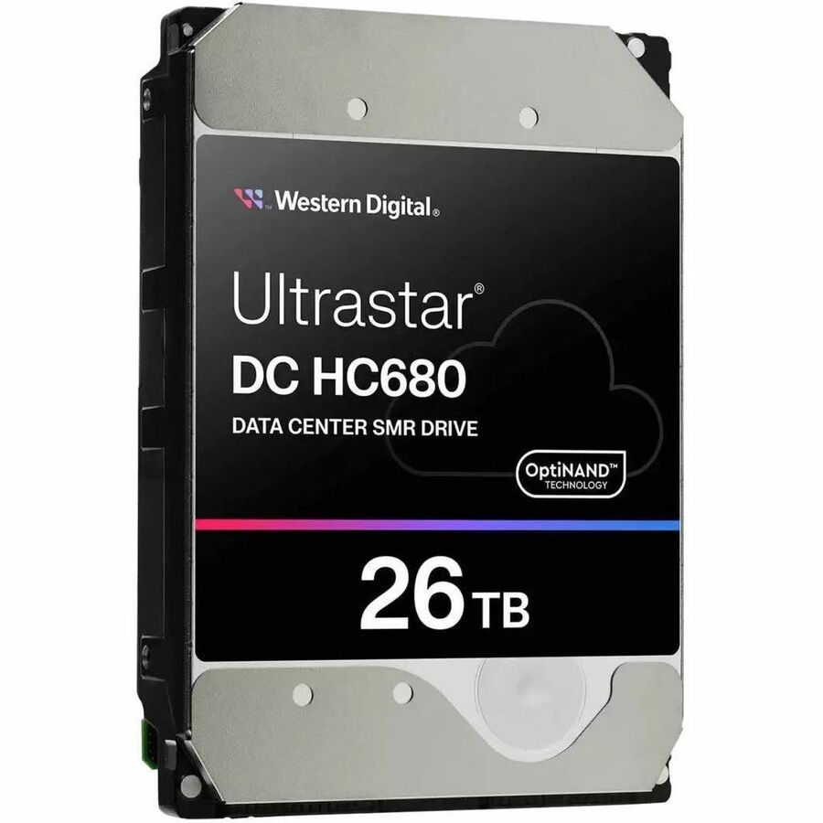 WD Ultrastar DC HC680 WSH722860ALN6L4 26 TB Hard Drive - Internal - SATA - Shingled Magnetic Recording (SMR) Method - 3.5" Carrier