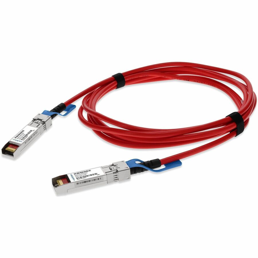 AddOn MSA Compliant 25GBase-CU SFP+ Direct Attach Cable (Passive Twinax, 1m, Red)