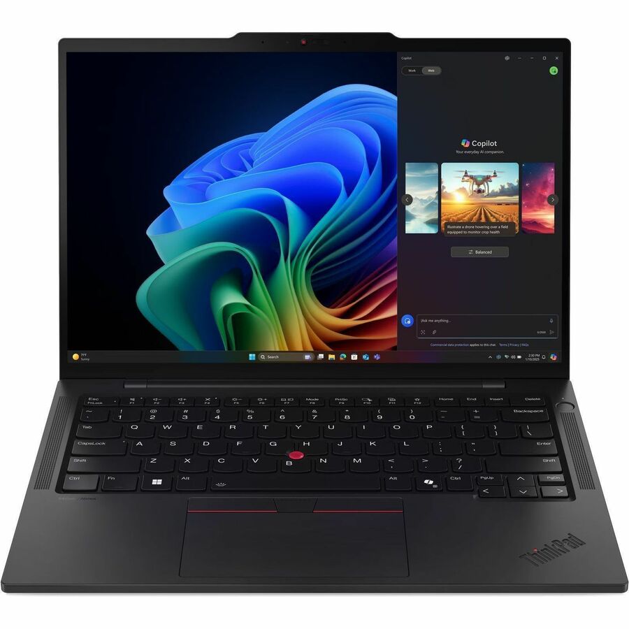 Lenovo ThinkPad T14s Gen 6 21QX00QNUS 14" Copilot+ PC Notebook - WUXGA - 60 Hz - Intel Core Ultra 5 Series 2 236V - vPro Technology - 16 GB - 256 GB SSD - English Keyboard - Black