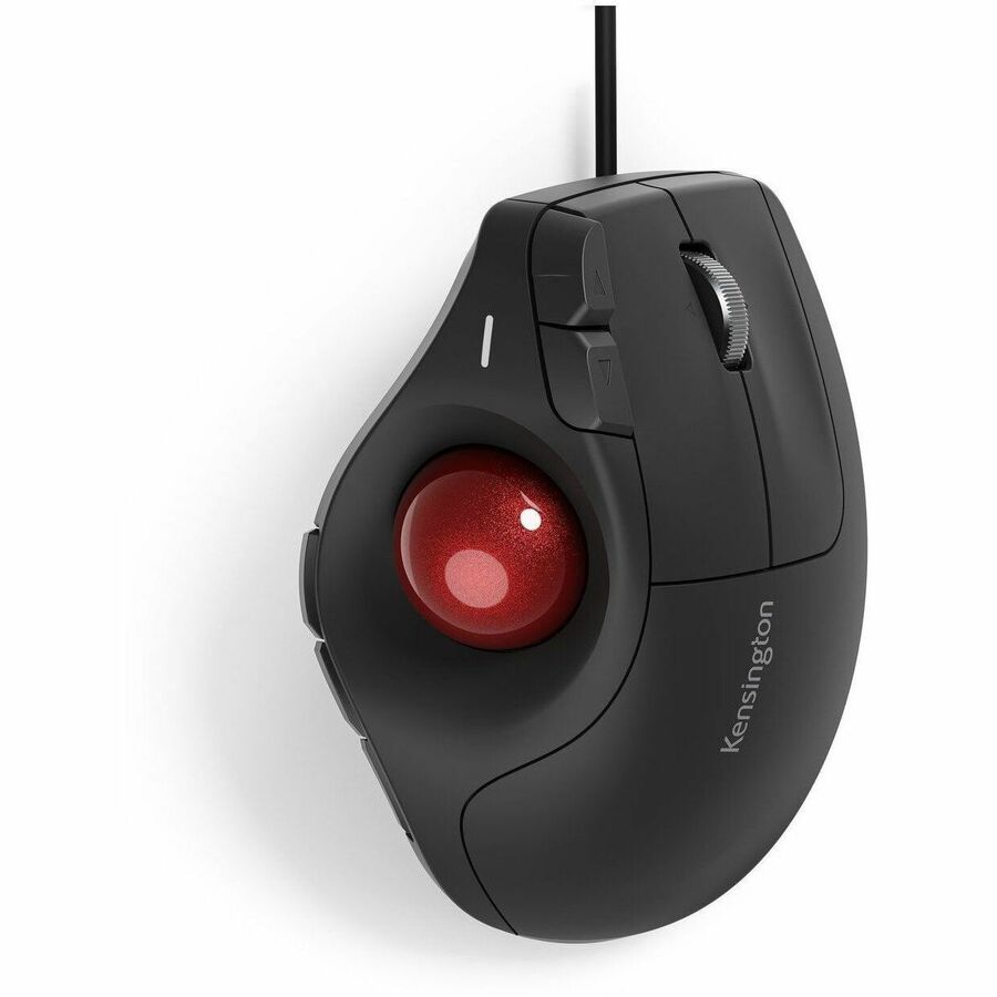 Kensington Pro Fit Ergo TB675 Vertical Wired Trackball - Ergonomic Thumb-Operated Trackball