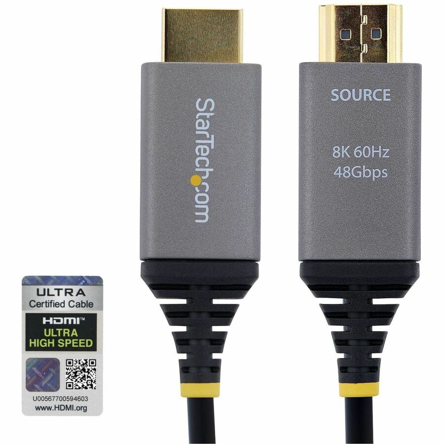 StarTech 10m (33ft) HDMI 2.1 Hybrid Active Optical Cable (AOC), CMP Plenum, 8K 60Hz, 48Gbps, Certified Ultra High Speed HDMI Cable