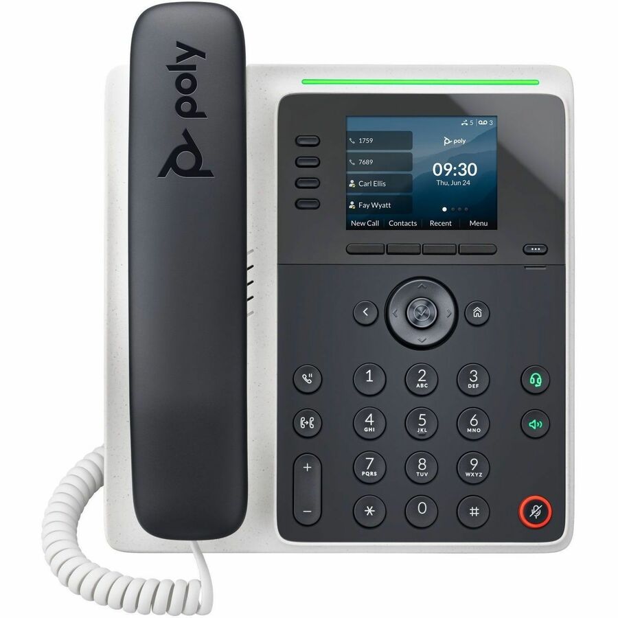 HPI SOURCING - NEW Edge E220 IP Phone - Corded - Corded/Cordless - Bluetooth - 3 Multiple Conferencing - Desktop, Wall Mountable - Black