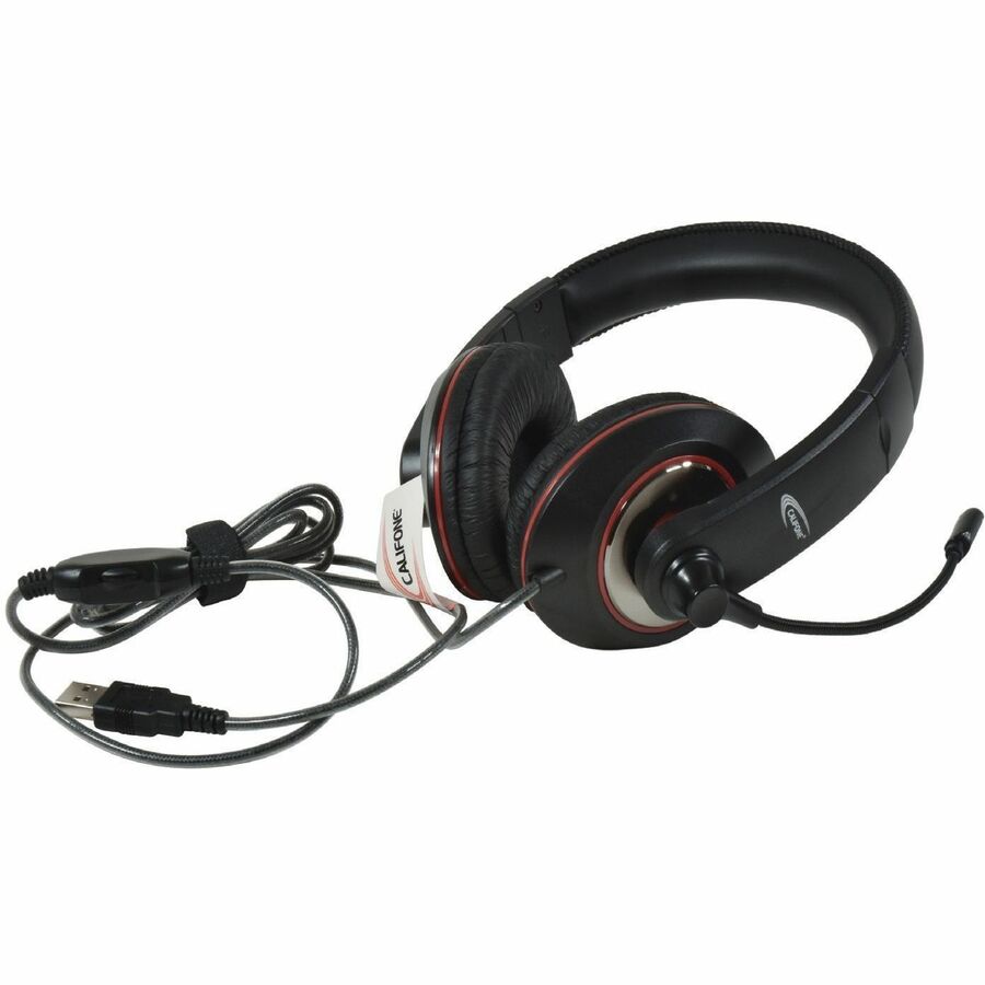 Califone Deluxe Ambidextrous Headset With Gooseneck Microphone