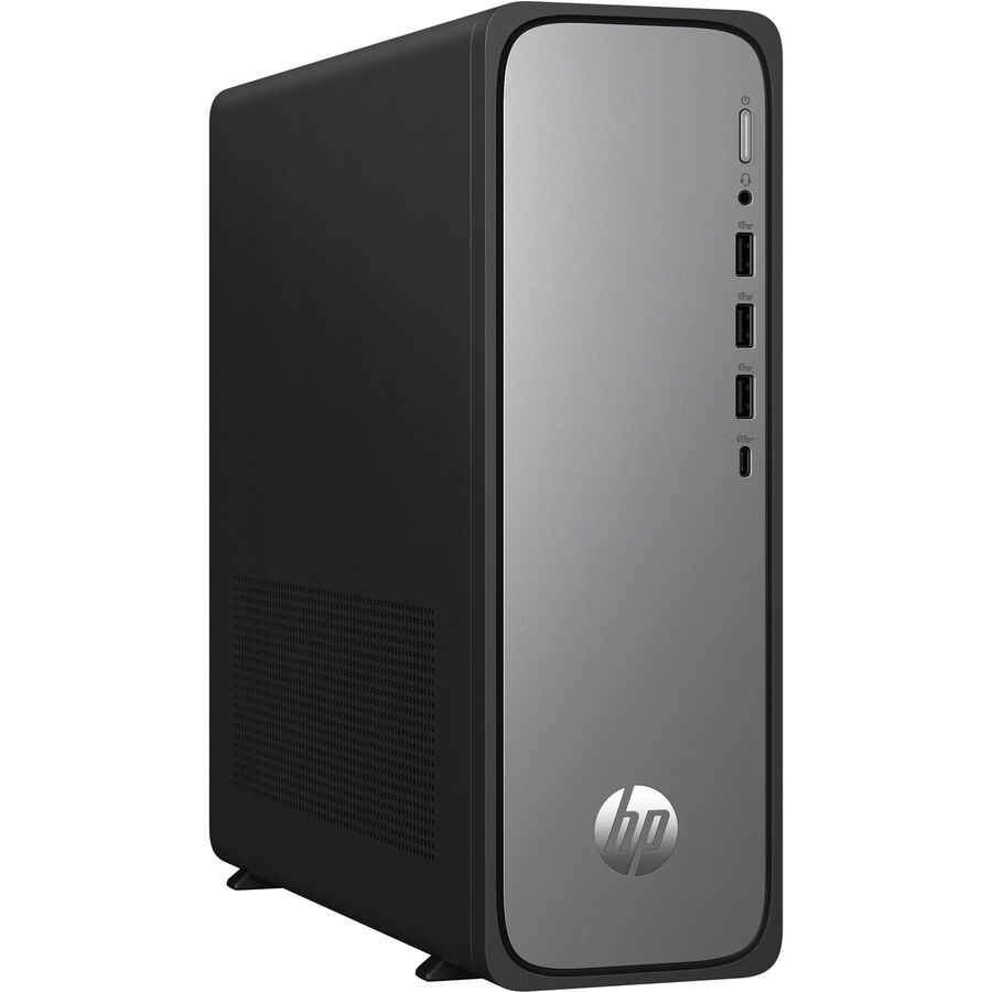HPI SOURCING - NEW OmniDesk s03-0000i S03-0010 Desktop Computer - Intel 300 - 8 GB - 256 GB PCI Express NVMe SSD - Tower - Meteor Silver, Jack Black