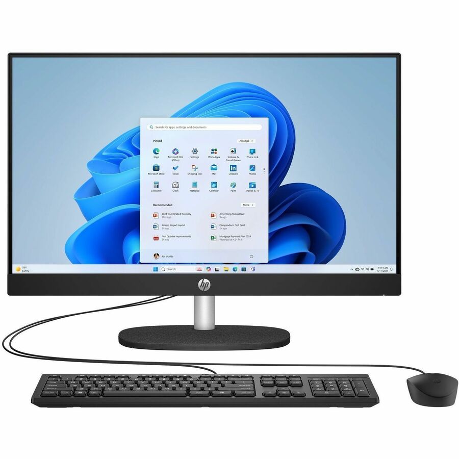 HPI SOURCING - NEW 24-ct2000a 24-ct2024 All-in-One Computer - AMD Ryzen AI 5 Ryzen 3000 Series 340 - 16 GB - 512 GB PCI Express NVMe SSD - 23.8" Full HD Touchscreen - Desktop - Jet Black
