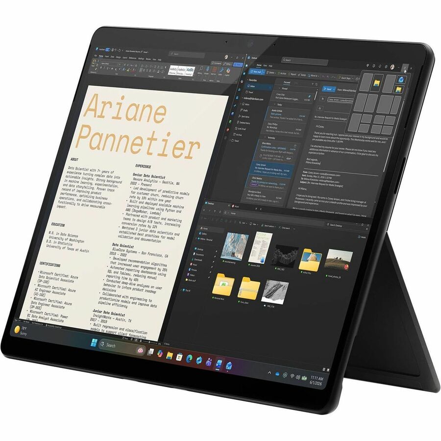 Microsoft Surface Pro (12th Edition) Copilot+ PC Tablet - 13" - Qualcomm Snapdragon X2 Elite - 16 GB - 512 GB SSD - Black