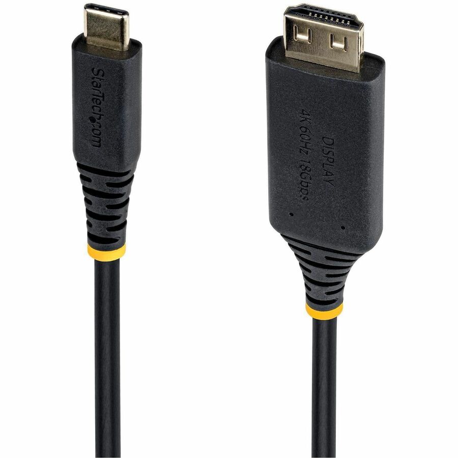 StarTech 4.5m USB-C to HDMI Adapter Cable with Gripping Connector, 4K 60Hz, HDR, Uni-directional USBC to HDMI Video Converter