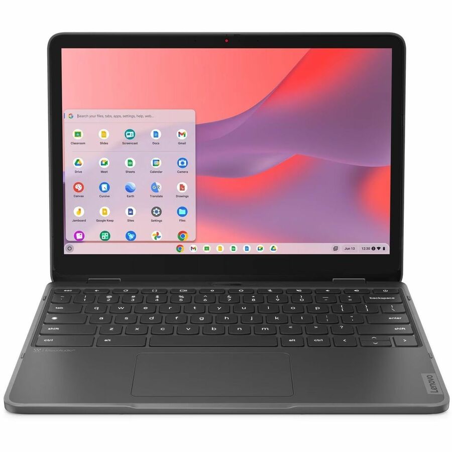 Lenovo 500e Yoga Chromebook Gen 4 82W40038US 12.2" Touchscreen Convertible 2 in 1 Chromebook - WUXGA - 60 Hz - Intel N-Series N100 - 4 GB - 32 GB Flash Memory - English Keyboard - Graphite Gray