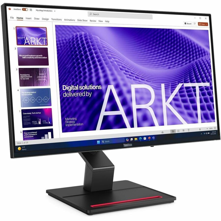 Lenovo ThinkVision T24D-4t 24" Class LED Touchscreen Monitor - 16:9 - 4 ms