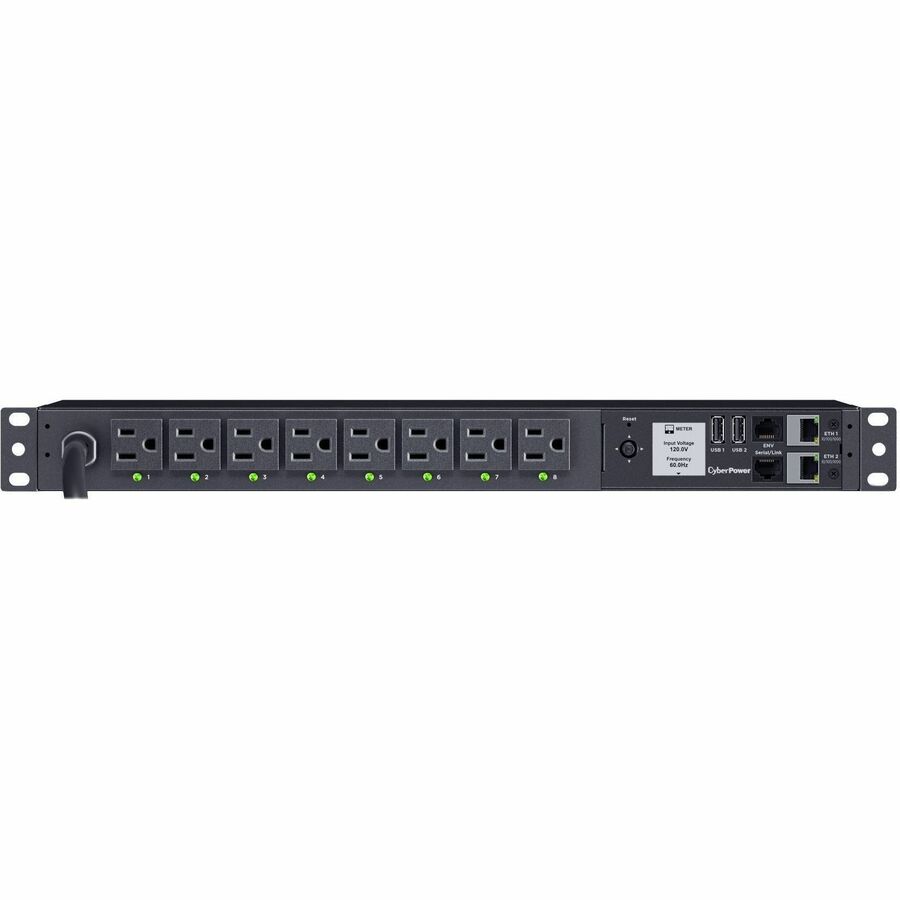 CyberPower PDU81001G 100 - 120 VAC 15A Switched Metered-by-Outlet