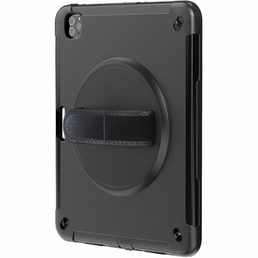 CTA Digital Rugged Carrying Case for 11" Apple iPad Pro 11 (2024), iPad Air 11 (2024) Tablet - Black