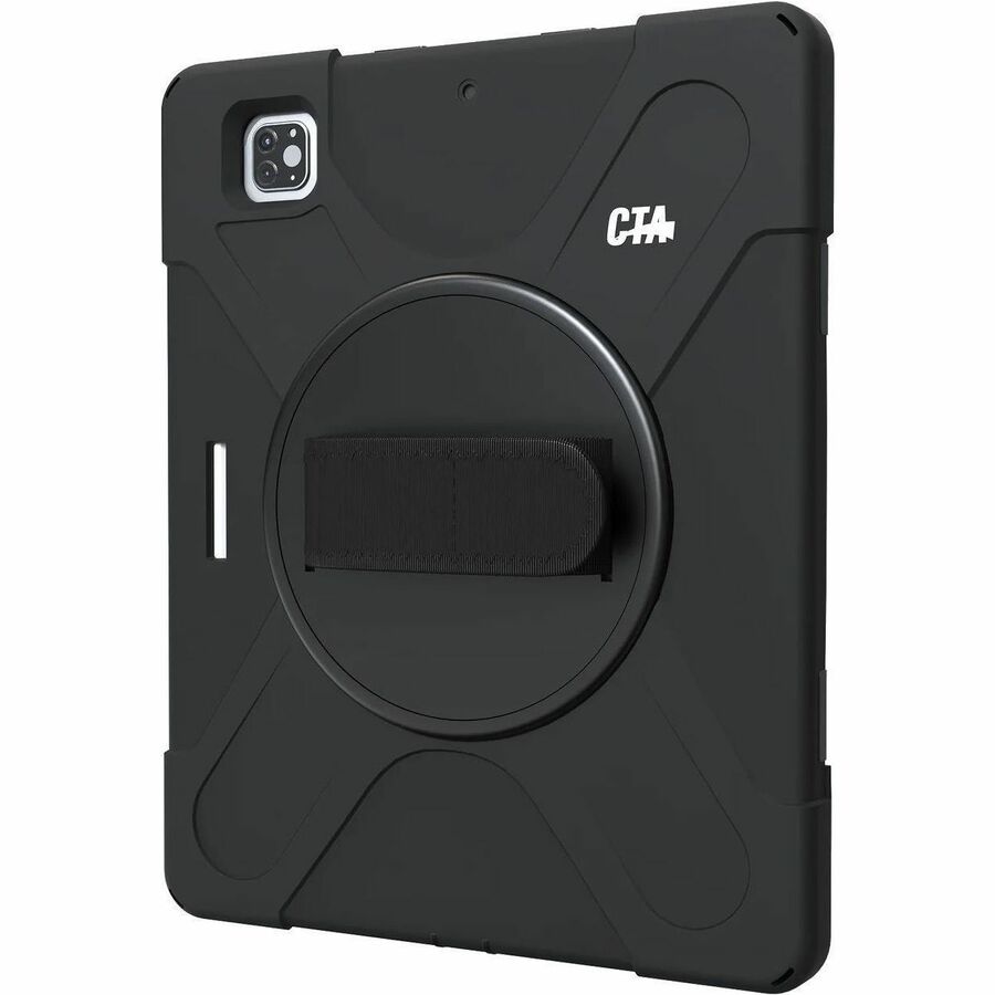 CTA Digital Rugged Carrying Case for 12.9" Apple iPad, iPad Pro Tablet - Black