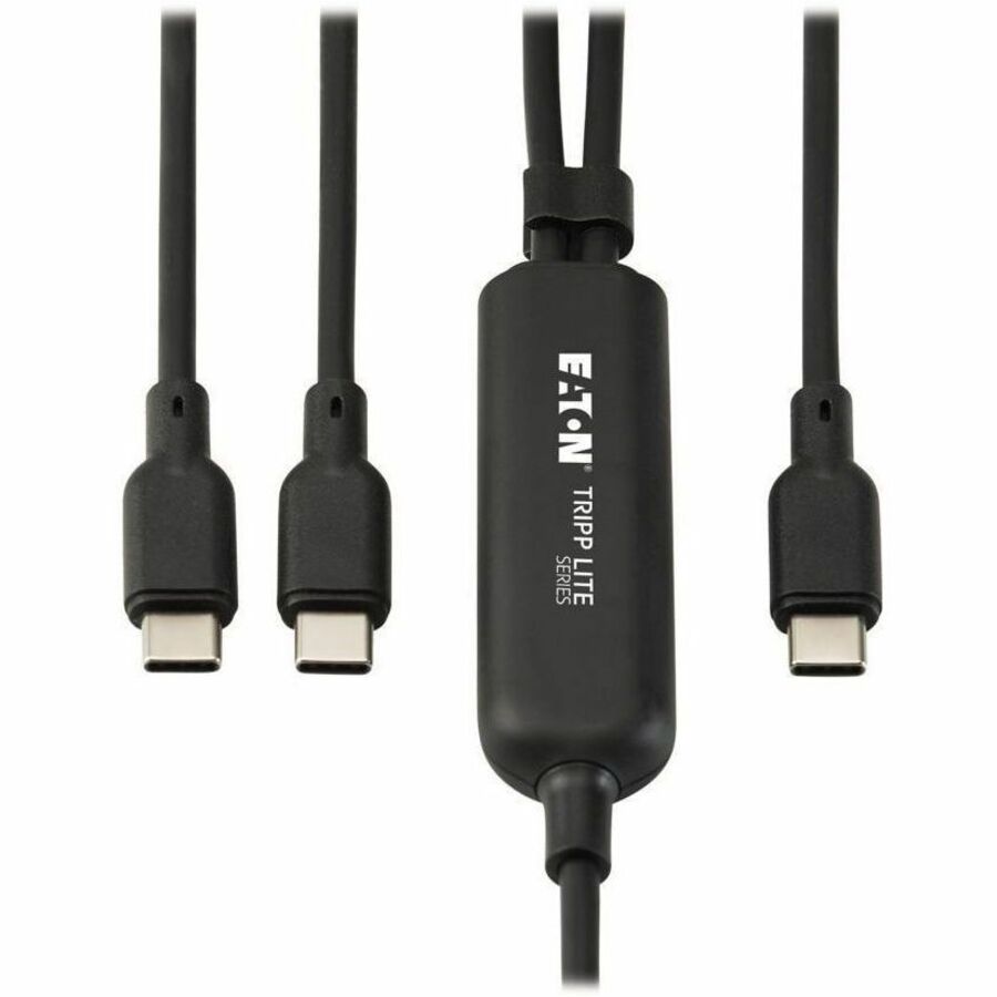Tripp Lite series 2-in-1 USB-C Charging Cable (M/2xM) - 140W PD 3.1 Charging, 4 ft. (1.2 m)