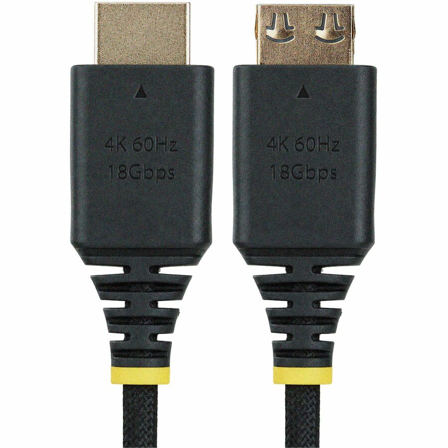 StarTech 6ft (1.8m) High Speed HDMI Cable with Gripping Connector, Ultra Flexible HDMI Cable, 4K 60Hz Braided HDMI Cord