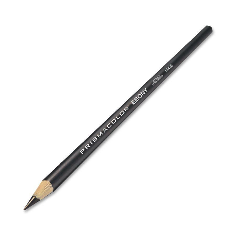 Prismacolor Ebony Graphite Drawing Pencils, Black, 2-Count Black