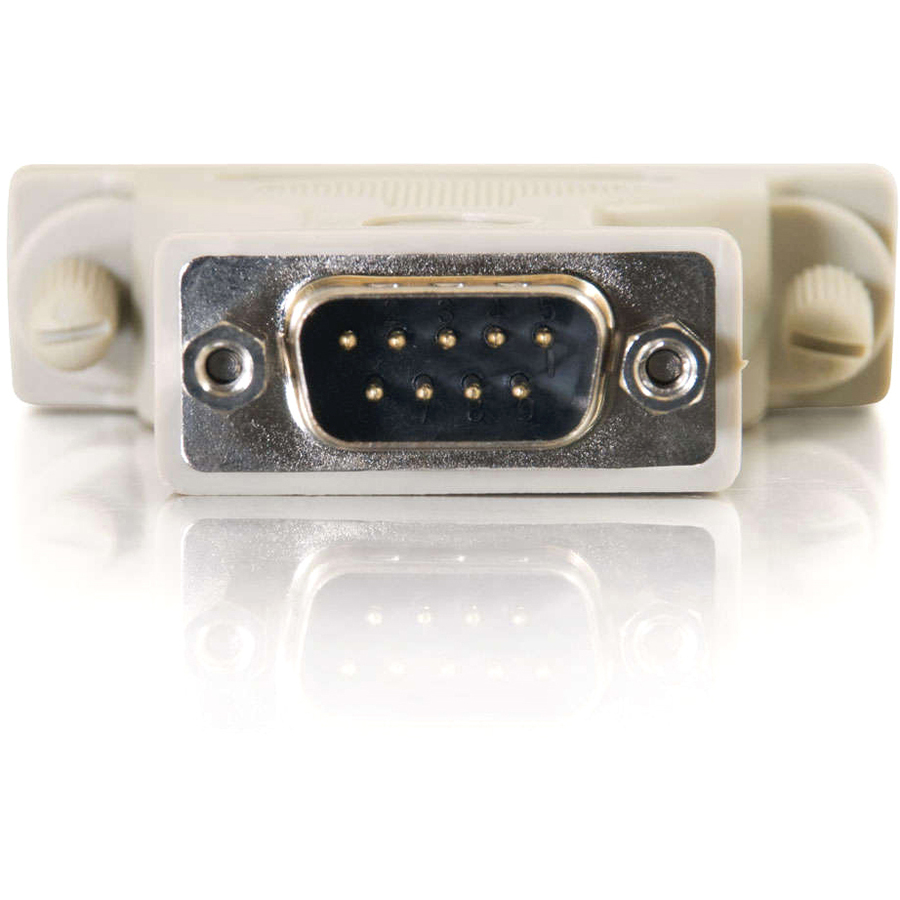 C2G DB9 Male to DB25 Female Serial Adapter - 1 Pack - 1 x 9-pin DB-9 Serial Male - 1 x 25-pin DB-25 Serial Female - Beige