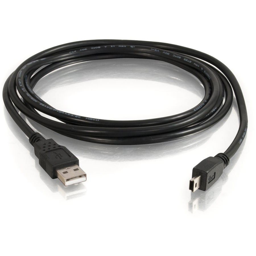 C2G USB Cable - Type A Male - Mini Type B Male USB - 2m - Black - USB Cables - CGO27005
