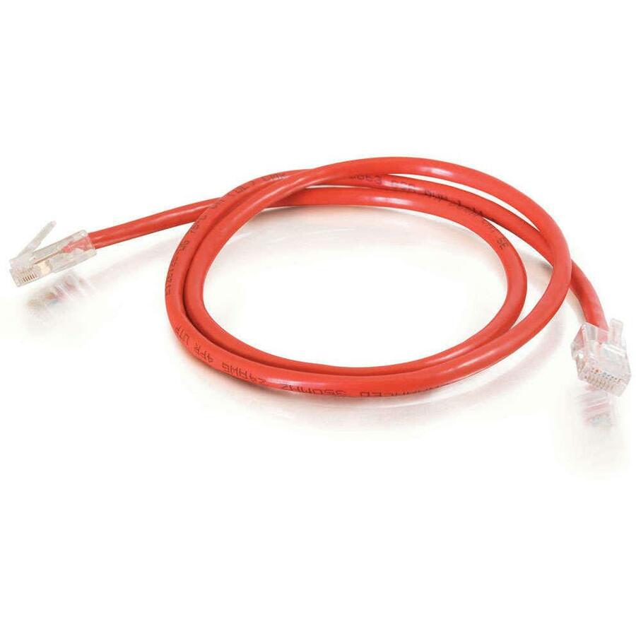 C2G-3ft Cat5e Non-Booted Crossover Unshielded (UTP) Network Patch Cable - Red