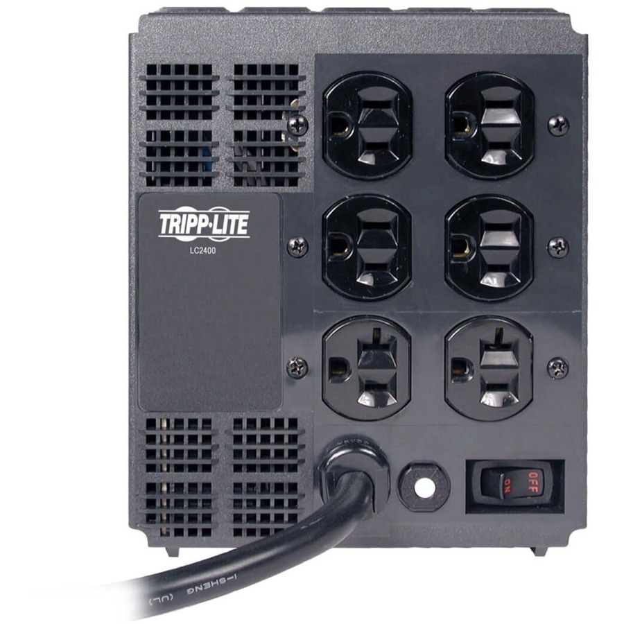Tripp Lite by Eaton 2400W 120V Power Conditioner with Automatic Voltage Regulation (AVR) AC Surge Protection 6 Outlets