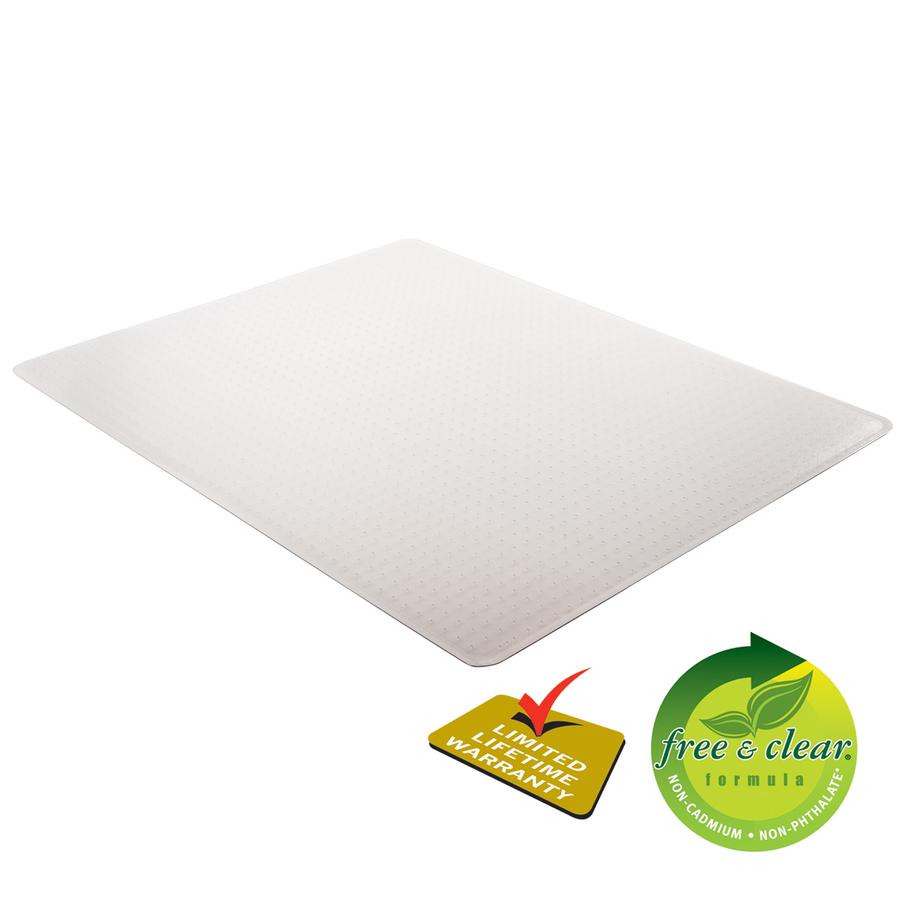 Deflecto RollaMat for Carpet - Carpeted Floor - 60" (1524 mm) Length x 46" (1168.40 mm) Width - Vinyl - Clear - Carpet Chair Mats - DEFCM15443F