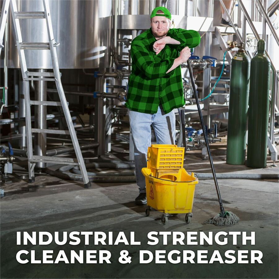 Simple Green Industrial Cleaner/Degreaser - Concentrate - 128 fl oz (4 quart) - Original Scent - 1 Each - Non-toxic, Non-flammable, Non-alcohol, Pleasant Scent, Non-abrasive - White = SMP13005
