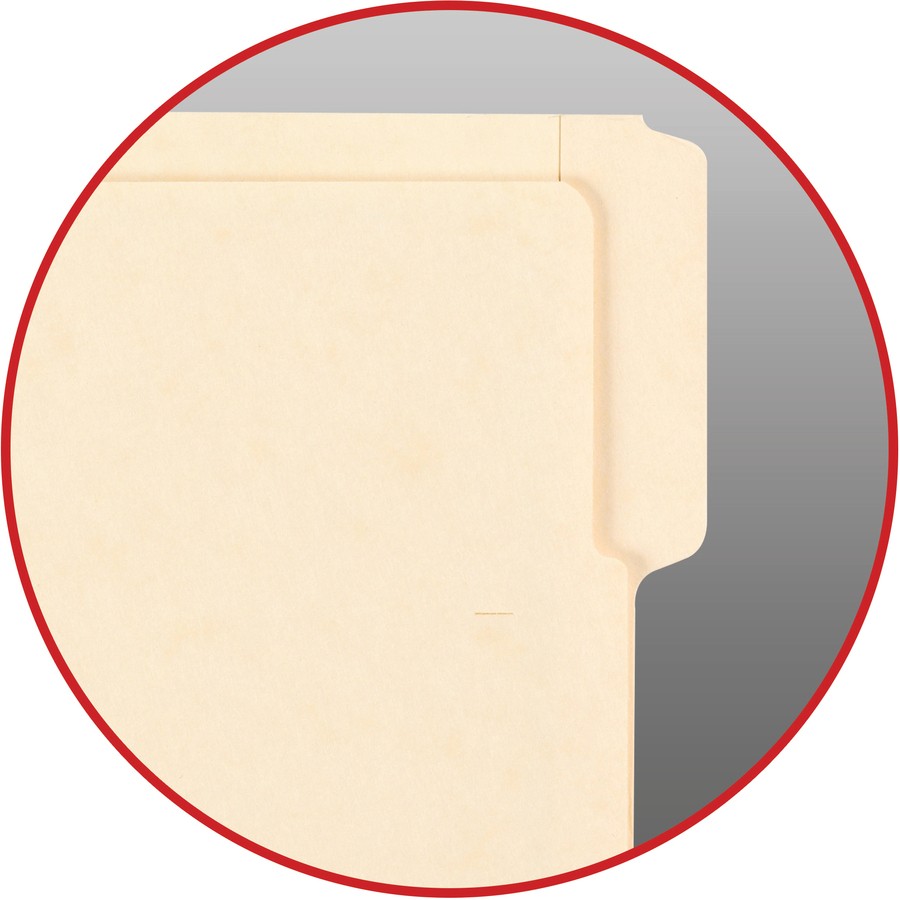 Smead Shelf-Master 1/3 Tab Cut Letter Recycled End Tab File Folder - 8 1/2" x 11" - 3/4" Expansion - End Tab Location - Assorted Position Tab Position - Manila - 10% Recycled - 100 / Box