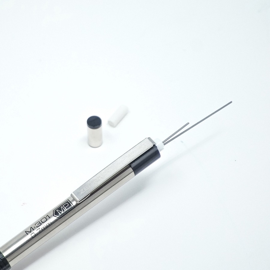 Zebra Pen M-301 Stainless Steel Mechanical Pencils - 0.5 mm Lead Diameter - Refillable - Black Stainless Steel Barrel - Mechanical Pencils - ZEB54010