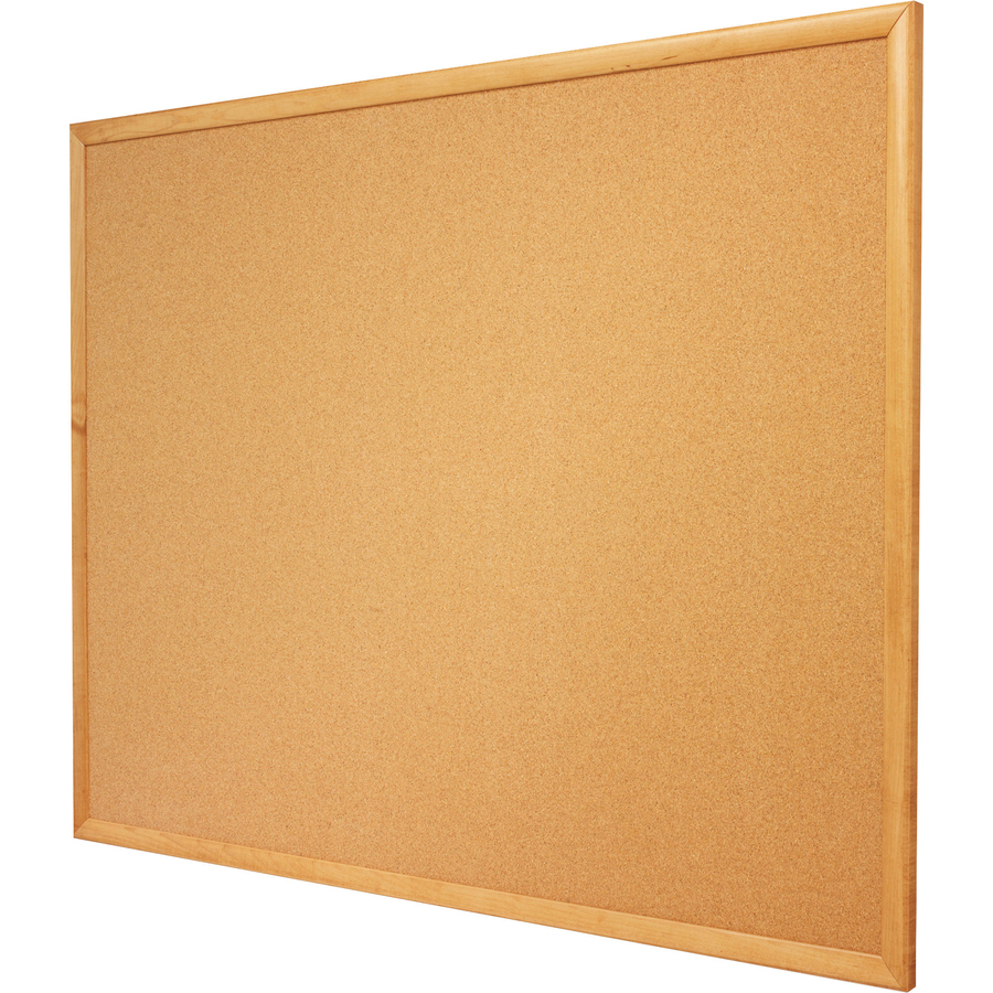 Quartet Classic Series Cork Bulletin Board - 24" (609.60 mm) Height x 36" (914.40 mm) Width - Brown Natural Cork Surface - Self-healing, Flexible, Durable - Oak Frame - 1 Each = QRT3413830300