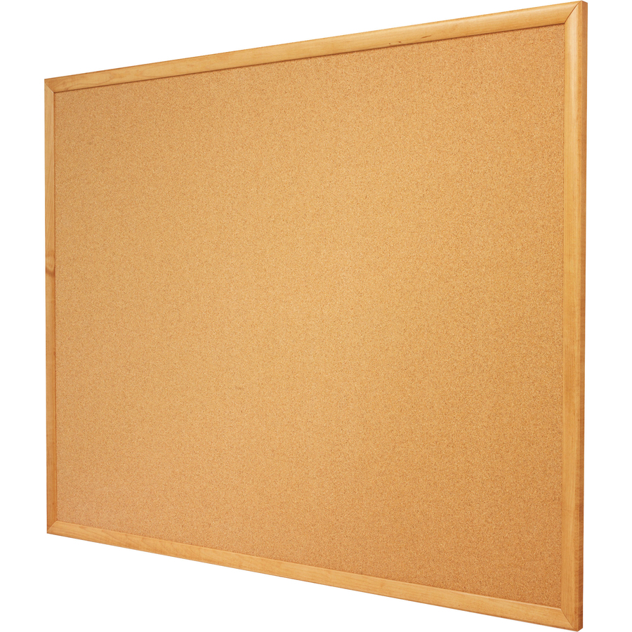 Quartet Classic Series Cork Bulletin Board - 36" (914.40 mm) Height x 48" (1219.20 mm) Width - Brown Natural Cork Surface - Self-healing, Flexible, Durable - Oak Frame - 1 Each = QRT3413830400