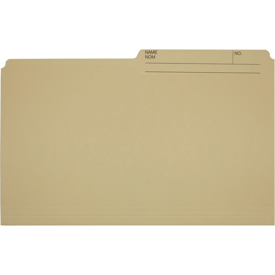 Hilroy 1/2 Tab Cut Letter Recycled Top Tab File Folder