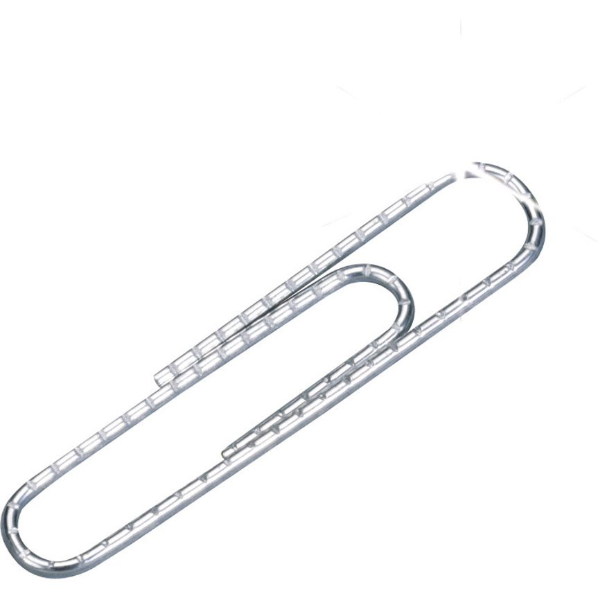 ACCO Premium Paper Clips - No. 1 - 1.3" Length - 10 Sheet Capacity - Non-skid, Strain Resistant, Corrosion Resistant, Galvanized, Non-slip Grip - 10 / Pack - Silver - Metal, Zinc Plated