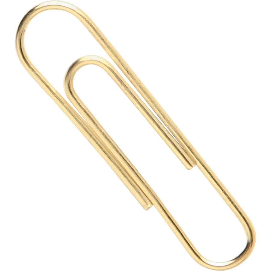 ACCO Paper Clips - Jumbo - 20 Sheet Capacity - Long Lasting, Durable - 50 / Pack - Gold