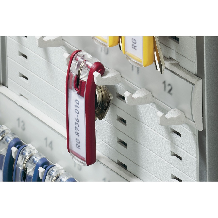 DURABLE® Brushed Aluminum Keyed Lock 36-Key Cabinet - 11-9/10" W x 11" H x 4-4/5" D - Key Locking Door - Aluminum